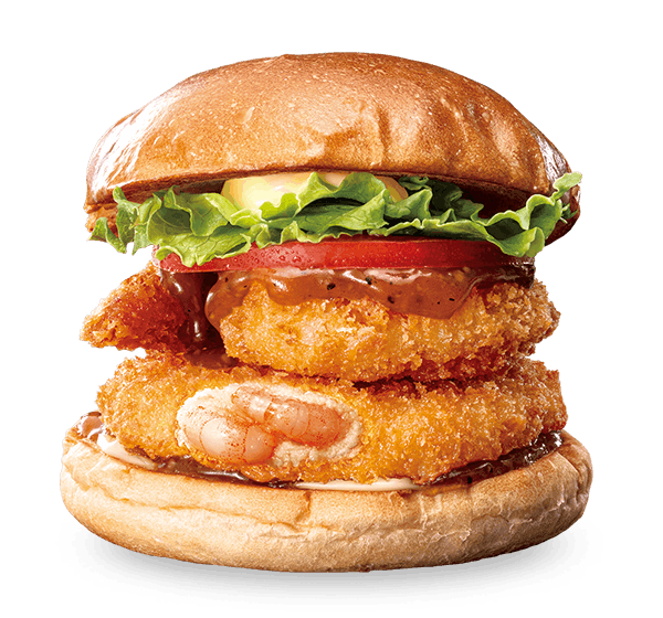 アジアンガーリックシュリンプえびバーガー｜メニュー｜ゼッテリア