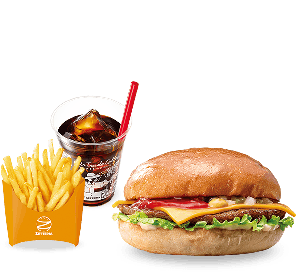 チーズバーガーランチセット｜メニュー｜ゼッテリア